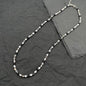 Soda - Men's necklace with hard stones and steel 6 mm