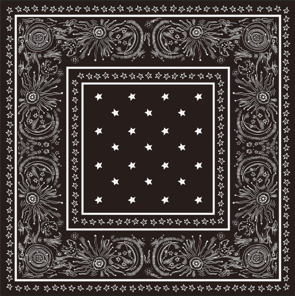 SODA - Black and white patterned scarf