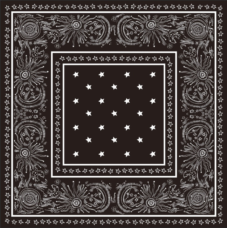 SODA - Black and white patterned scarf