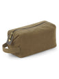 SODA - Heritage Waxed Canvas wash bag - black