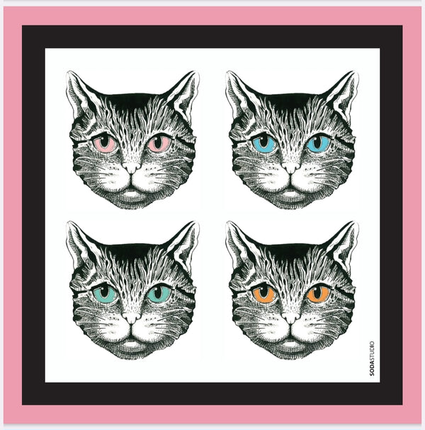 SODA - Foulard quattro gatti