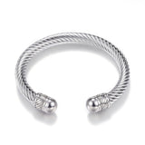 SODA - rigid twisted steel bracelet