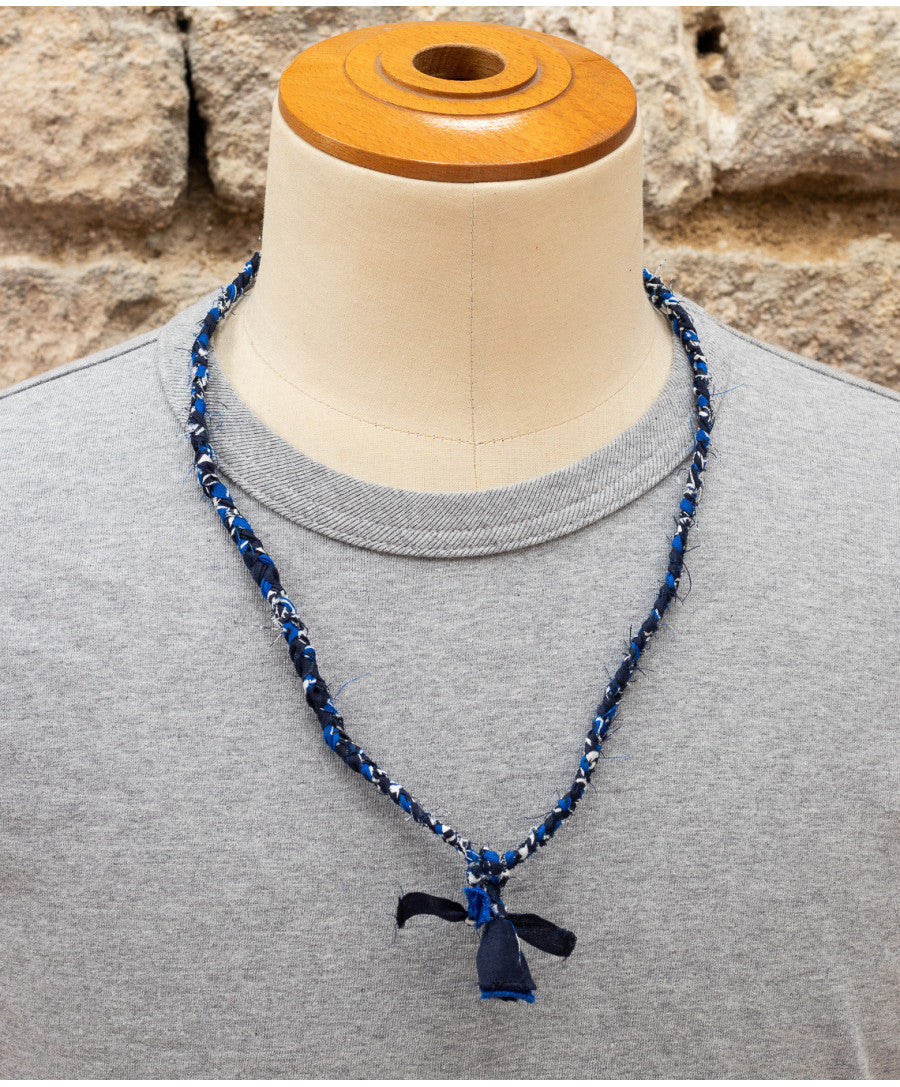 Soda - Collana Nazaré - Bandana intrecciata Blue e Bluette