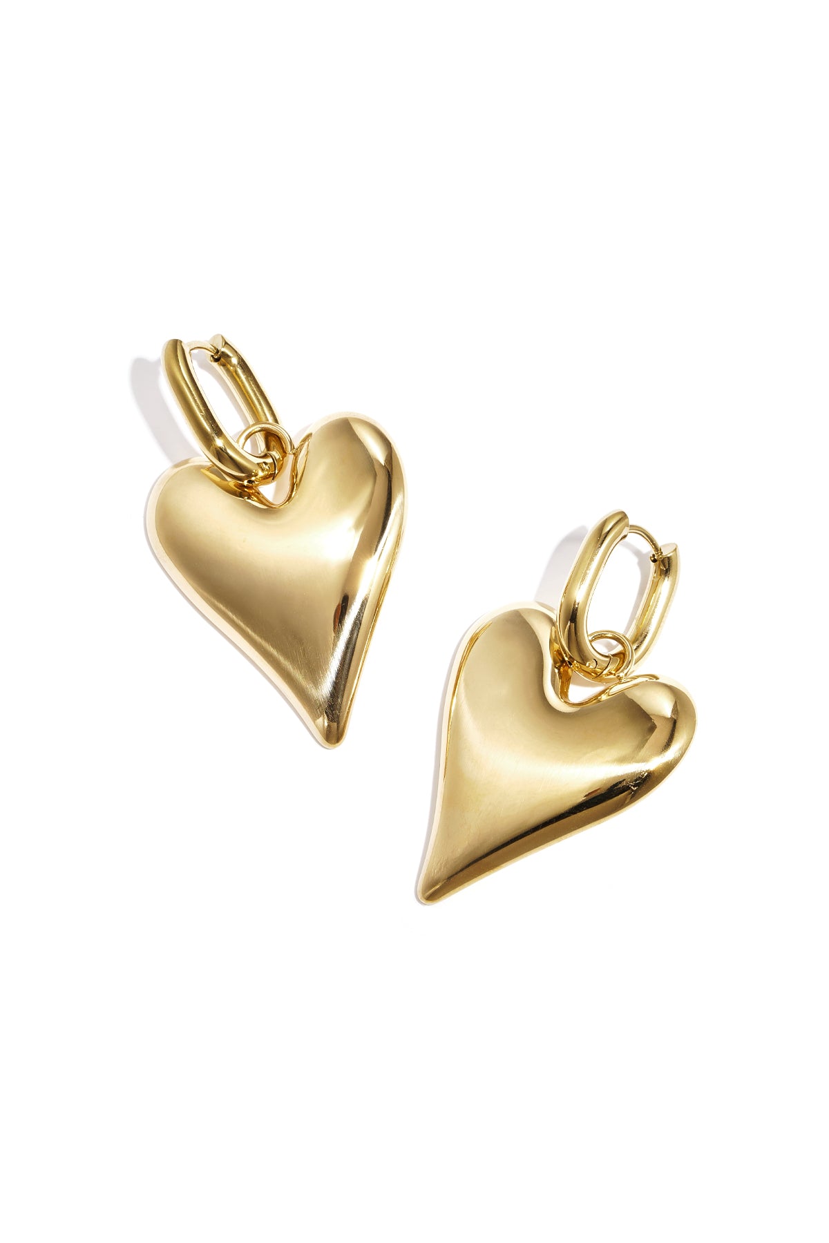 Stainless Steel Drop Earrings Heart Casual Daily Simple Series Women's jewelry