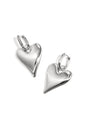 Stainless Steel Drop Earrings Heart Casual Daily Simple Series Women's jewelry