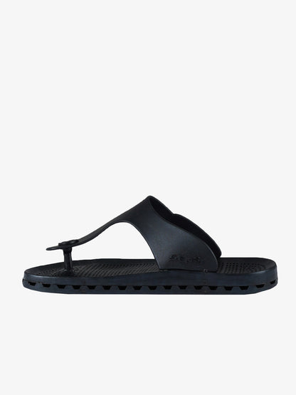 SENSI - Dallas black rubber slipper