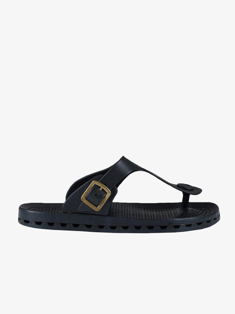 SENSI - Dallas black rubber slipper