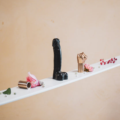 Candela - Dick - Cera - Nero - 160 grammi - 7x5,5x17cm