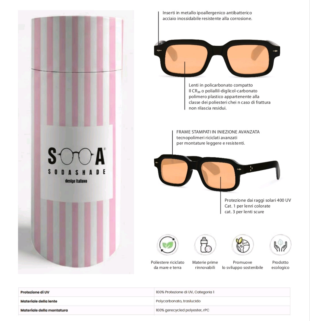 SODASHADE - occhiale da sole Angel  - miele