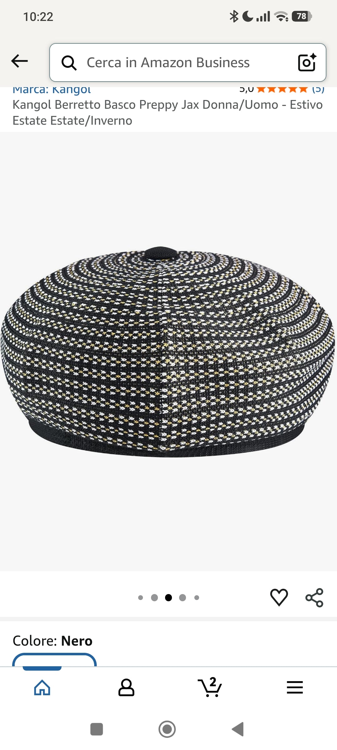 Kangol - Preppy Jax Beret Deep Springs