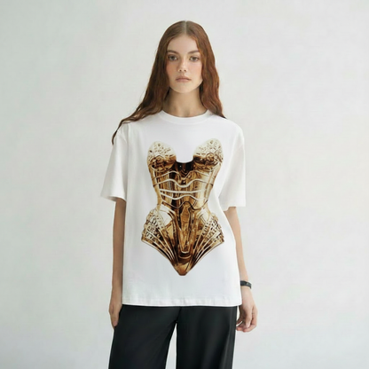 SODA - t-shirt donna - bustier gold