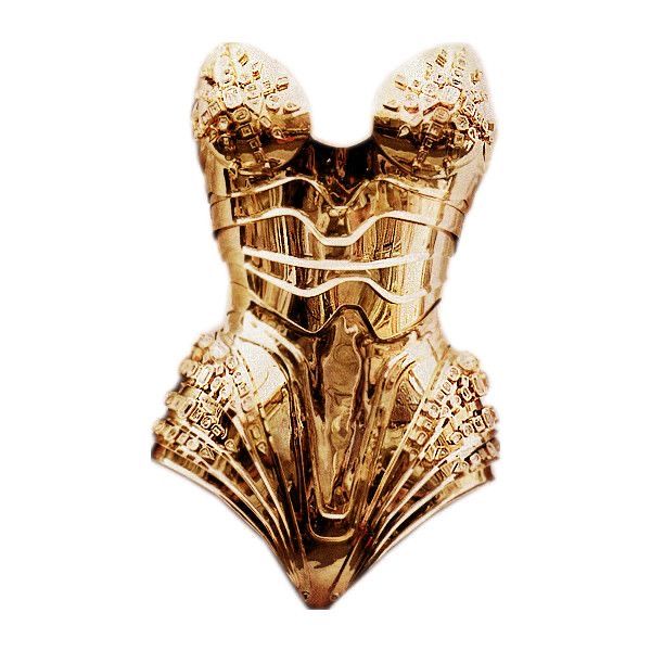 SODA - t-shirt donna - bustier gold