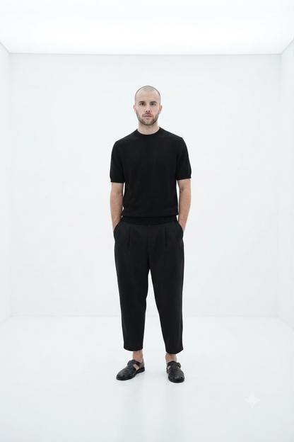 SODA - pantalone japan wide leg - nero