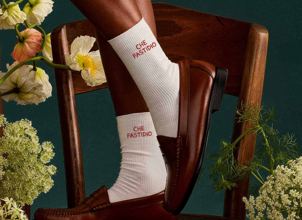 SODA - Calzino tennis - che fastidio - Rosso