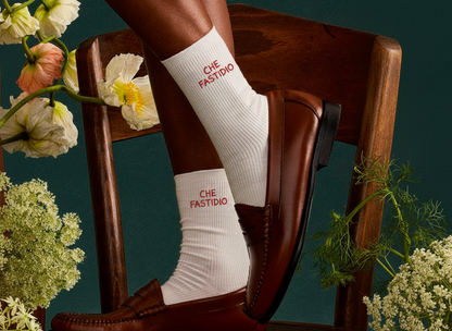 SODA - Calzino tennis - che fastidio - Rosso