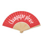 Ventaglio "champagne please" rosso