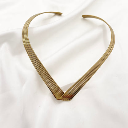 SODABIJOUX - Collana rigida aperta dietro regolabile