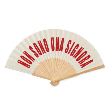 Ventaglio "non sono una signora" off white