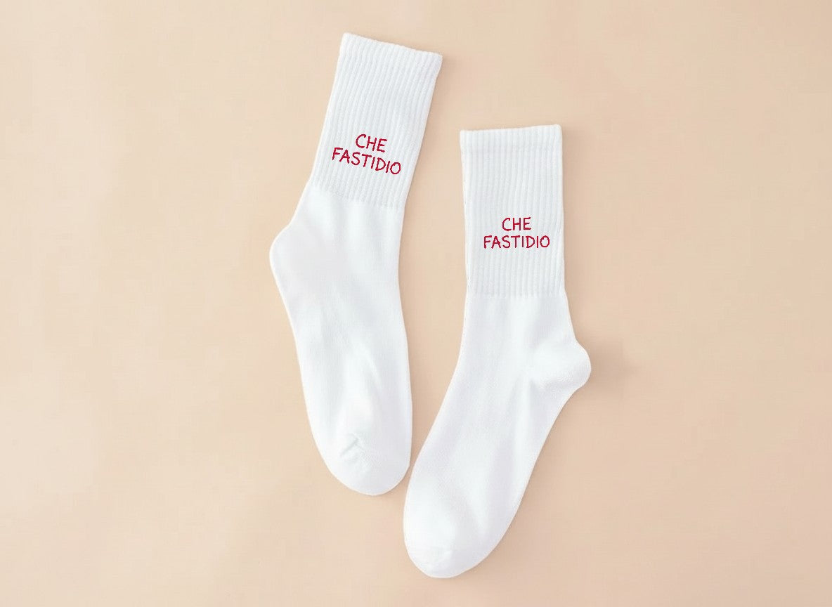 SODA - Calzino tennis - che fastidio - Rosso