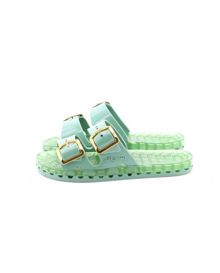 SENSI - Jolla Flamingo sage rubber slipper