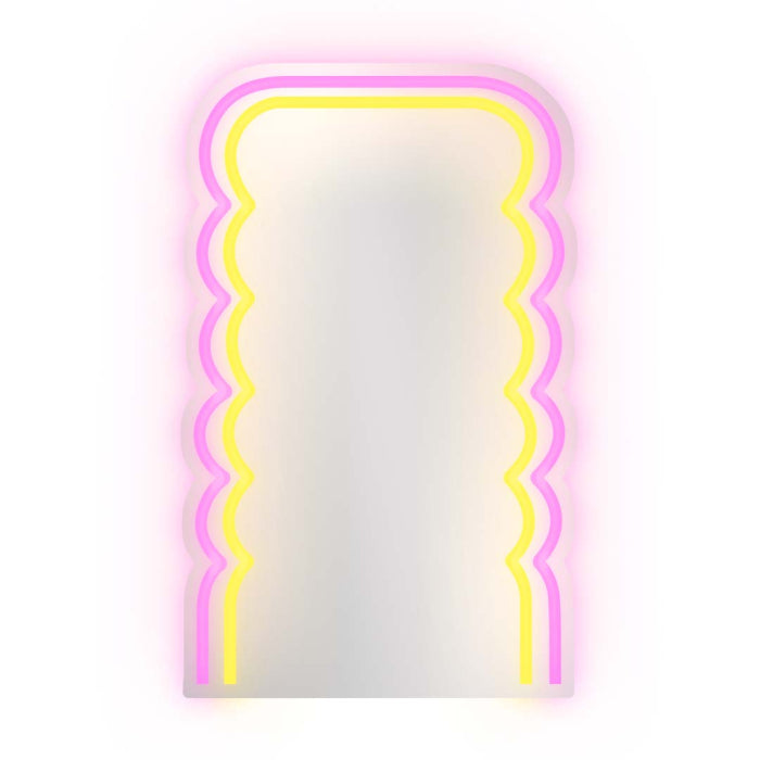 Specchio neon decorativo wavy - WD Lifestyle