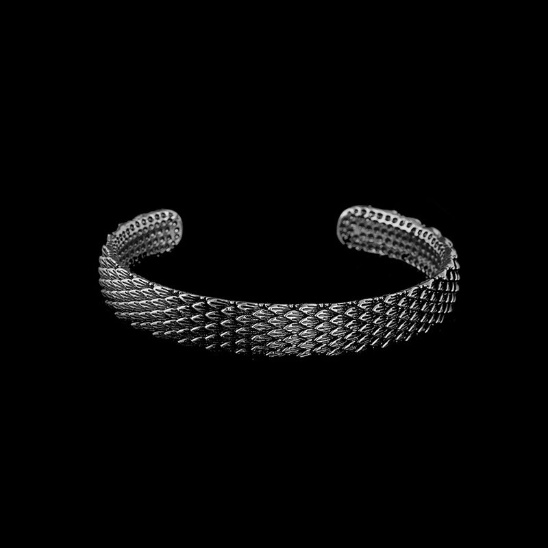 SODA - SLAVE BRACELET with aged silver FLAKES