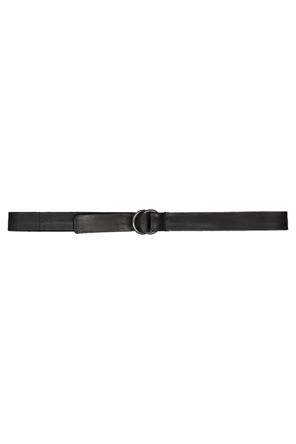 SODA - Minimal genuine leather belt 35 mm - black 