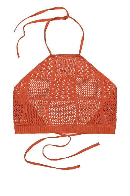 Soda - Crochet top - Coral