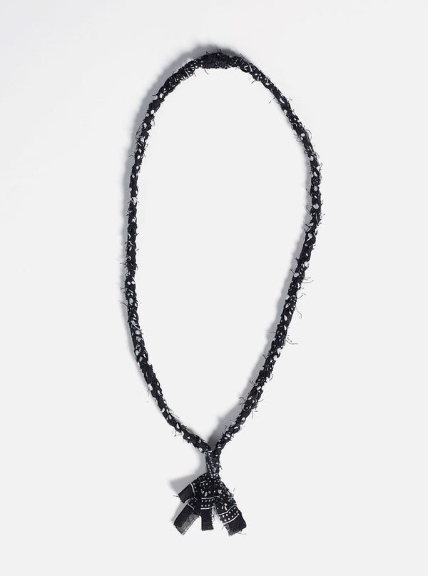 Soda - Nazaré Necklace - Black woven bandana