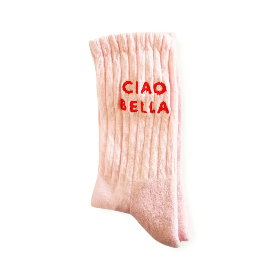 SODA STUDIO - Ciao bella terry sock - Cream