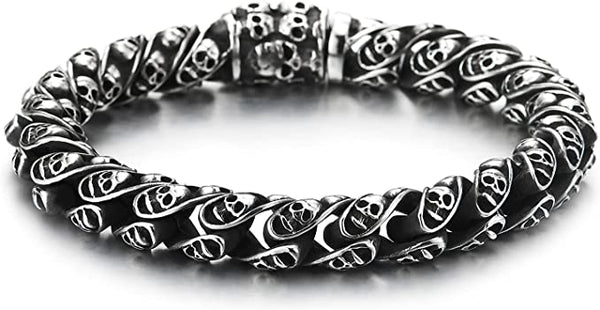 SODA - steel skull bracelet