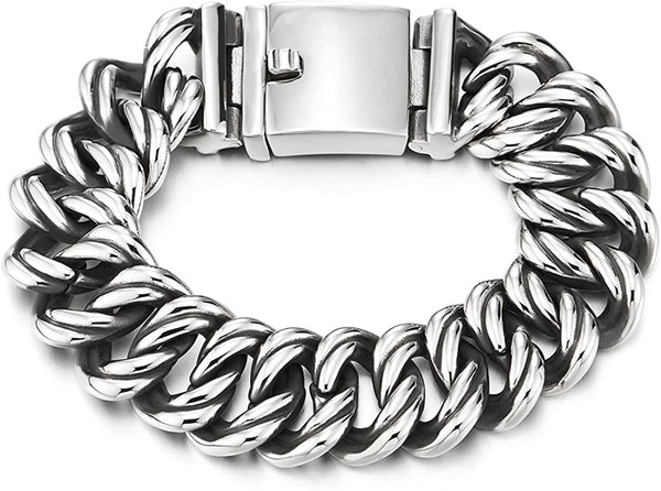 SODA - double braid steel bracelet