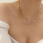 SODABIJOUX - faceted bead necklace - gold