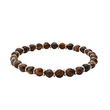 Soda - 6 mm hard stone stretch bracelet - Tiger eye