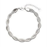 Sodabijoux - Bracciale snake treccia - acciaio