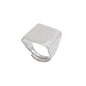 SODA - Adjustable square smooth ring - steel