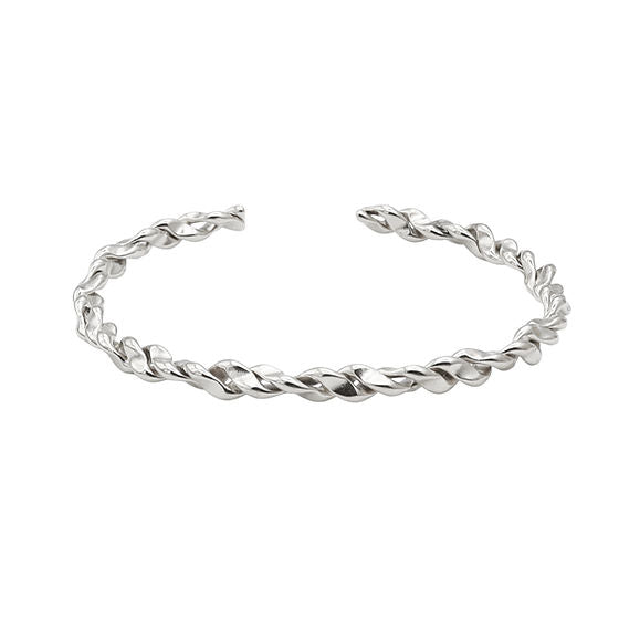 Sodabijoux - Semi-rigid torchon bracelet - steel