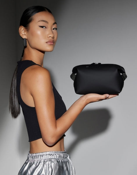 SODA STUDIO - Clutch bag in matte PU - GRAY 