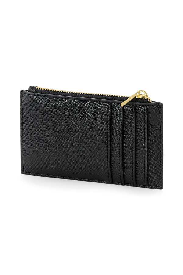 SODA - Boutique Card Holder Saffiano - Black Gold