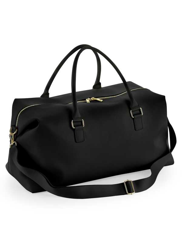 SODA - Boutique Saffiano Weekender Bag - Black