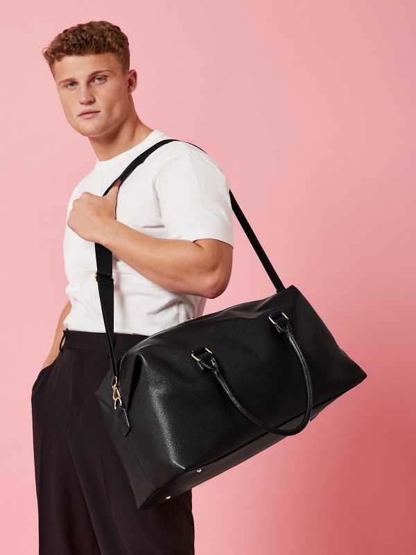 SODA - Boutique Borsone Weekender Saffiano - Nero