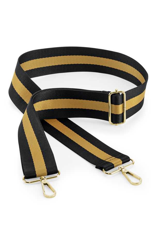 SODA - Boutique Adjustable Bag Strap universal shoulder strap - Black/Mustard