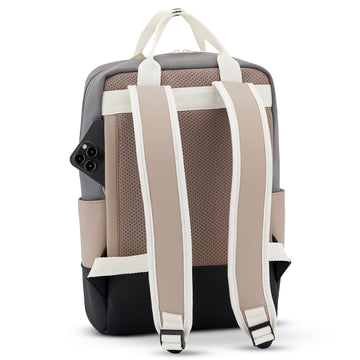 JOHNNY URBAN "hailey" backpack bag - beige and grey