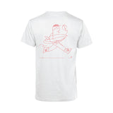 Soda Studio - White T-Shirt - Salmon