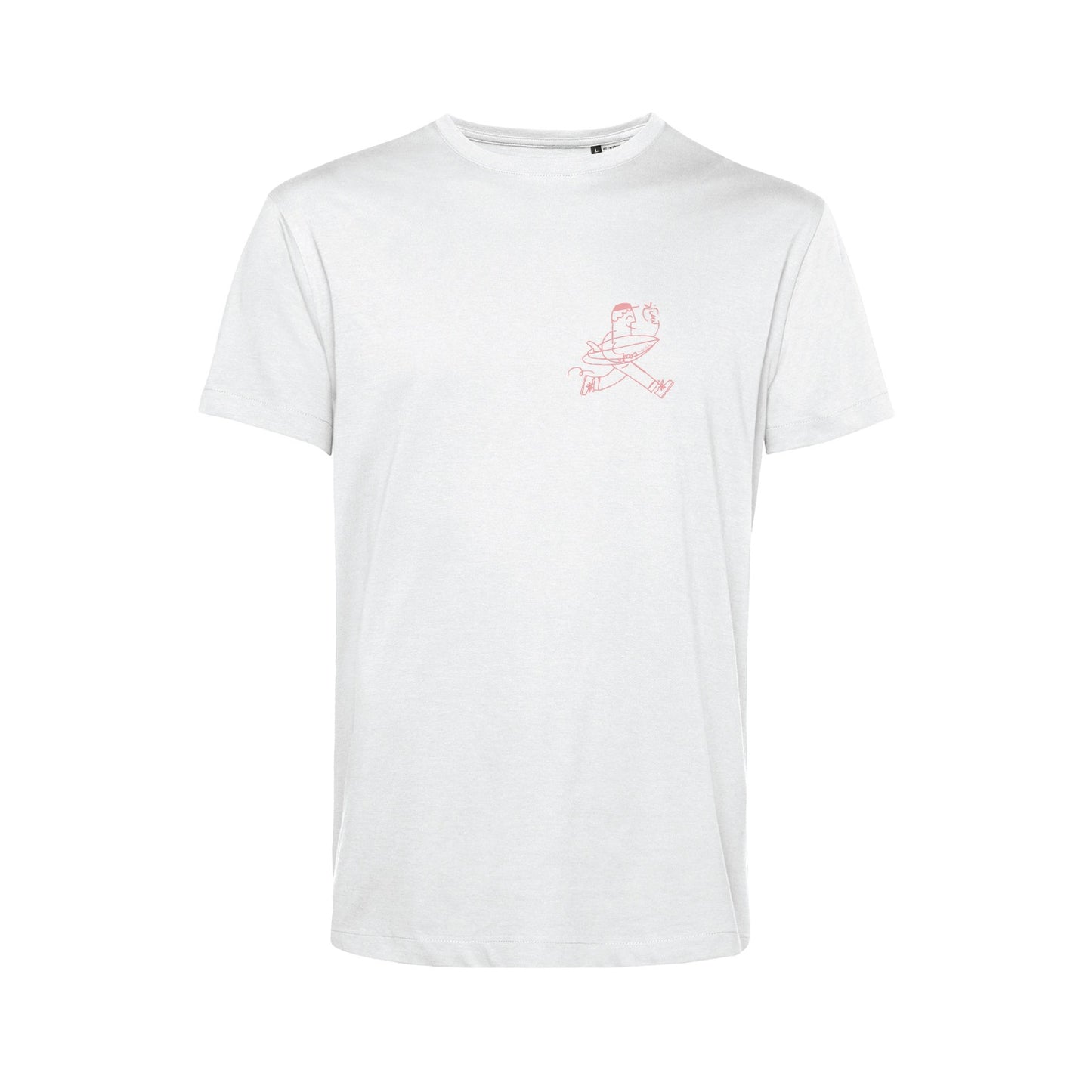 Soda Studio - T-Shirt bianca - Salmone