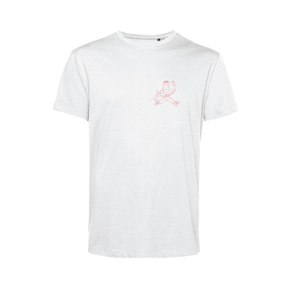 Soda Studio - T-Shirt bianca - Salmone