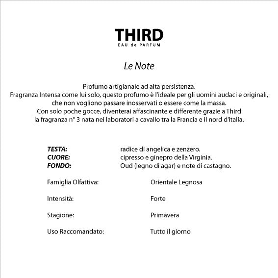 THIRD - Profumo Unisex 50ml