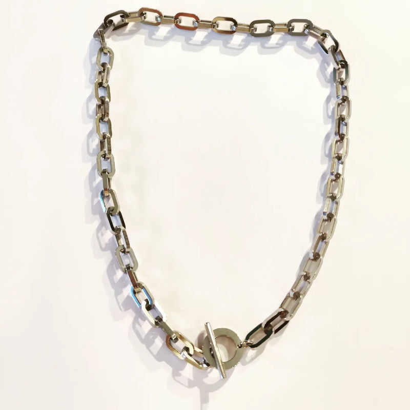 SODABIJOUX - steel necklace - Chain closure