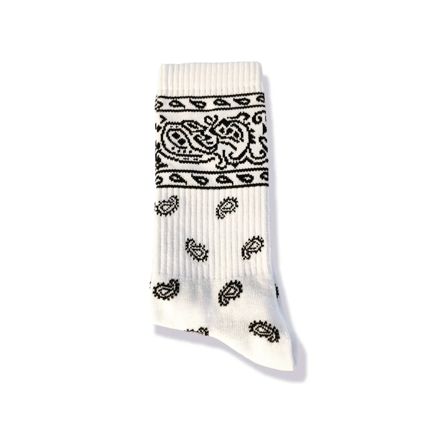 SODA STUDIO - Bandana Terry Sock - White