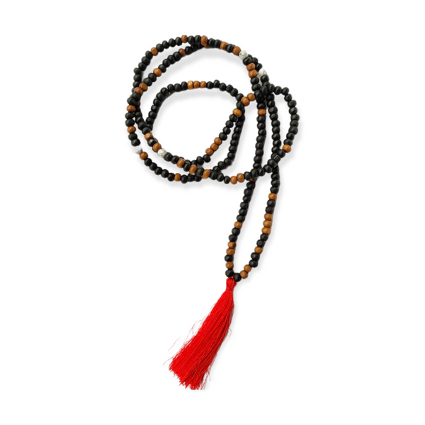 SODA - collana mala tibetano wenge - legno